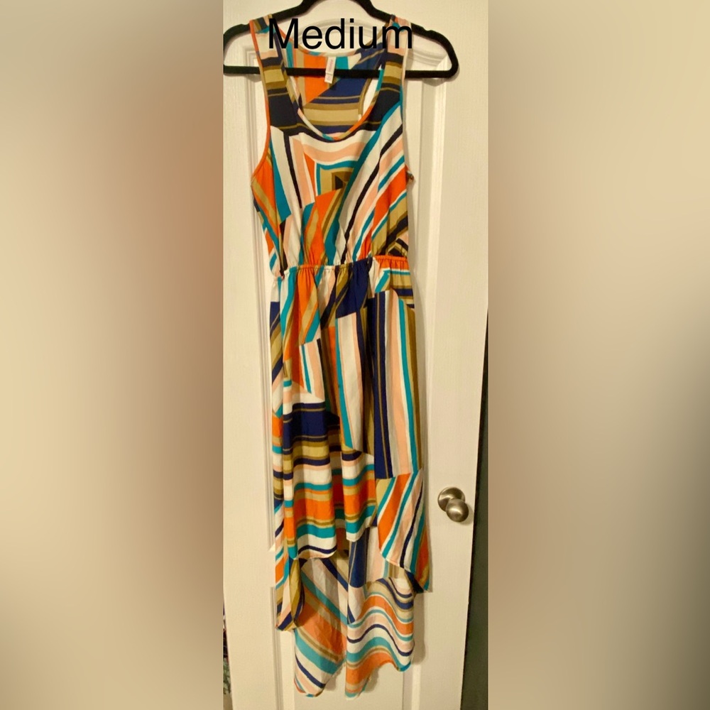 Colorful Striped Maxi Dress
